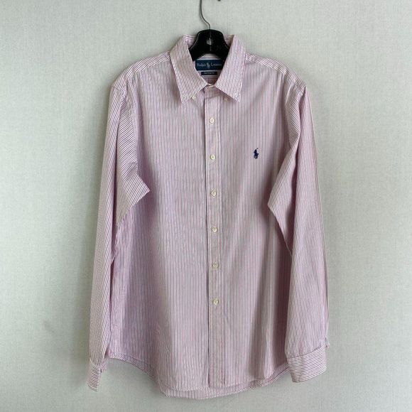 RALPH LAUREN Pink Stripe Shirt - Picture 1 of 7